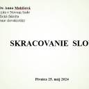 Skracovanie slov